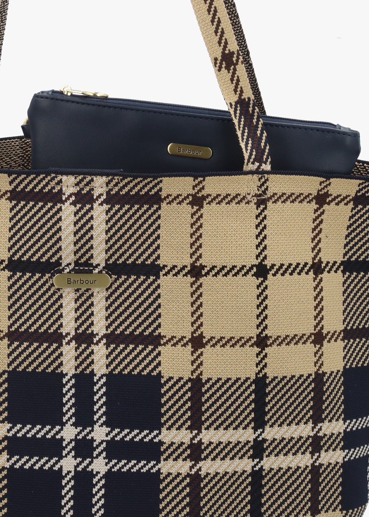 Barbour Layla Birchwood Dress Tartan Tote Bag