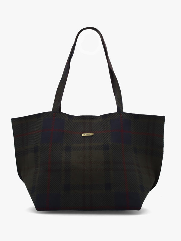 Barbour Layla Shadow Classic Tartan Tote Bag