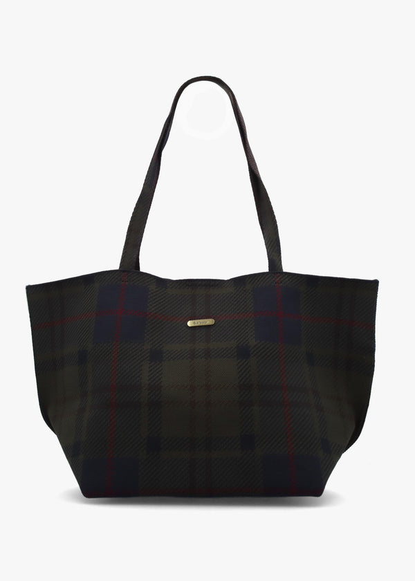 Barbour Layla Shadow Classic Tartan Tote Bag