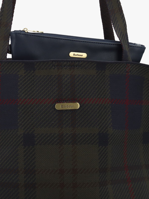 Barbour Layla Shadow Classic Tartan Tote Bag
