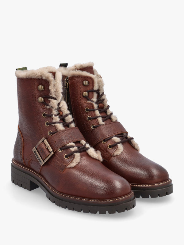 Barbour Pendle Brown Leather Hiker Boots