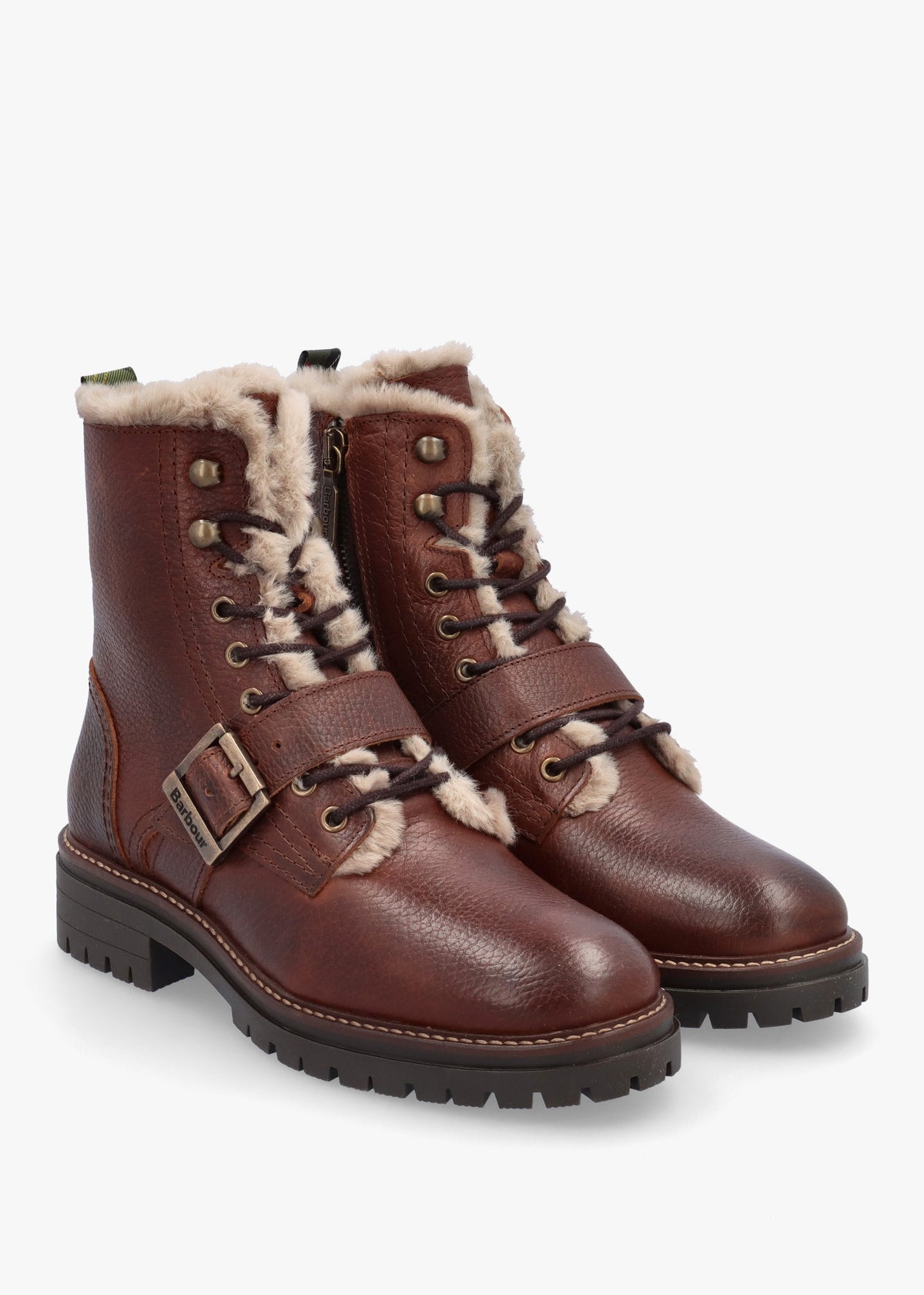 Barbour Pendle Brown Leather Hiker Boots
