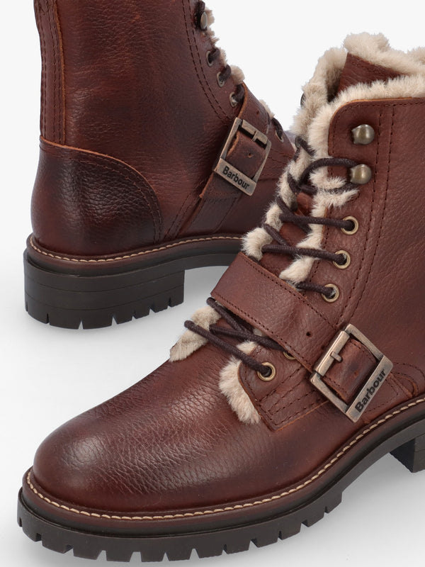 Barbour Pendle Brown Leather Hiker Boots
