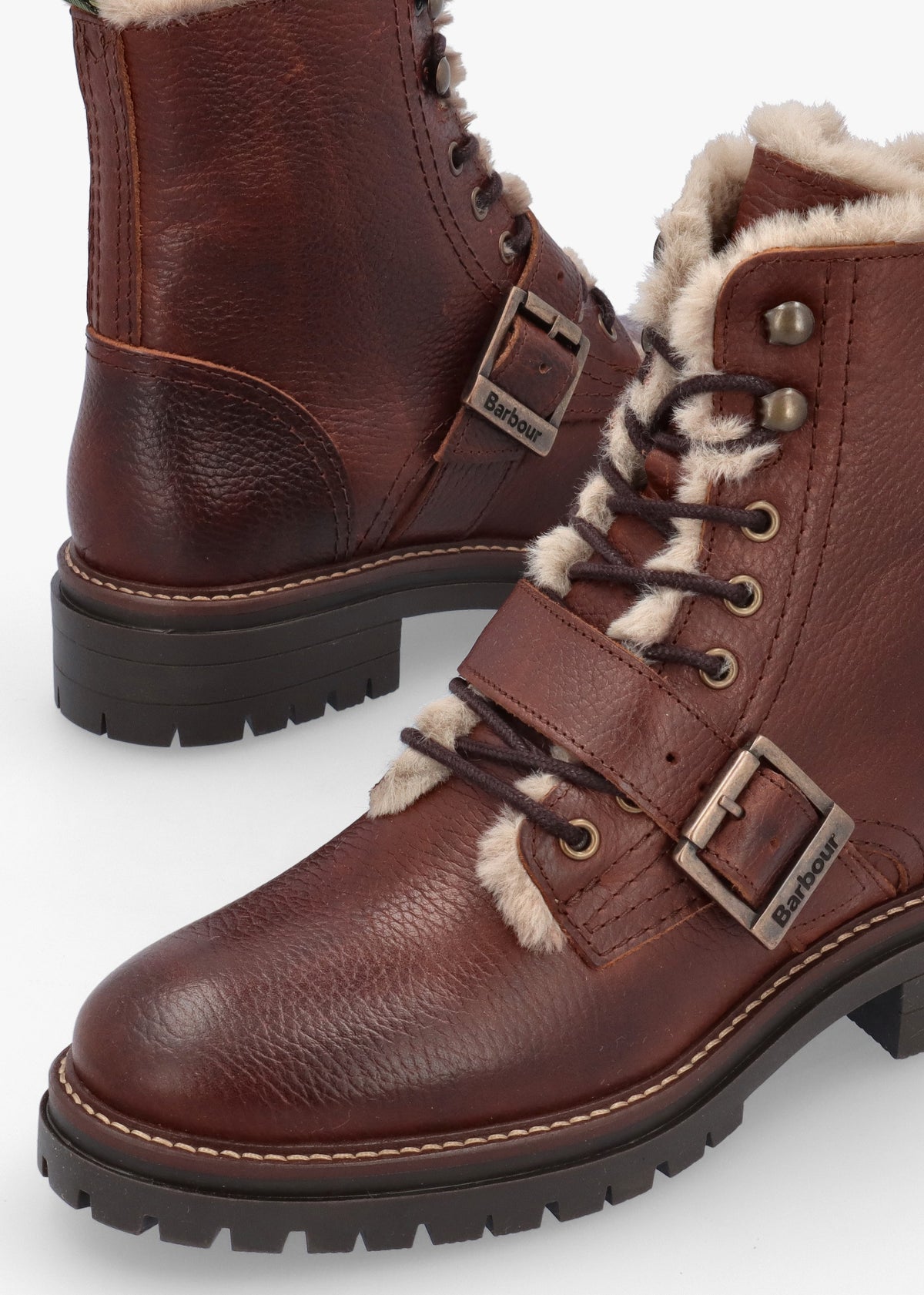 Barbour Pendle Brown Leather Hiker Boots