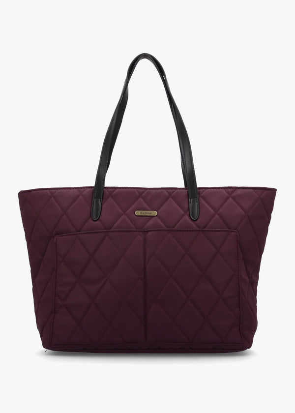 Barbour Quilted Fig Tote Bag
