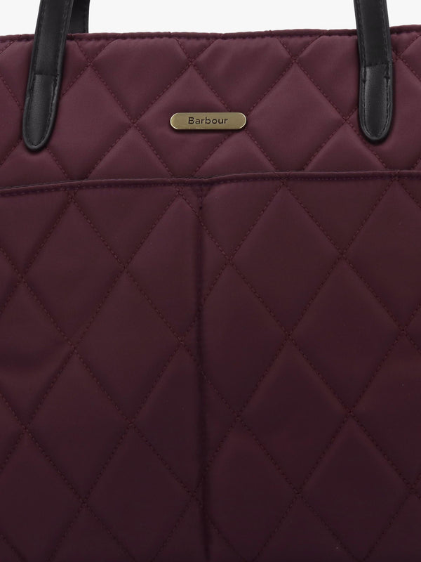 Barbour Quilted Fig Tote Bag