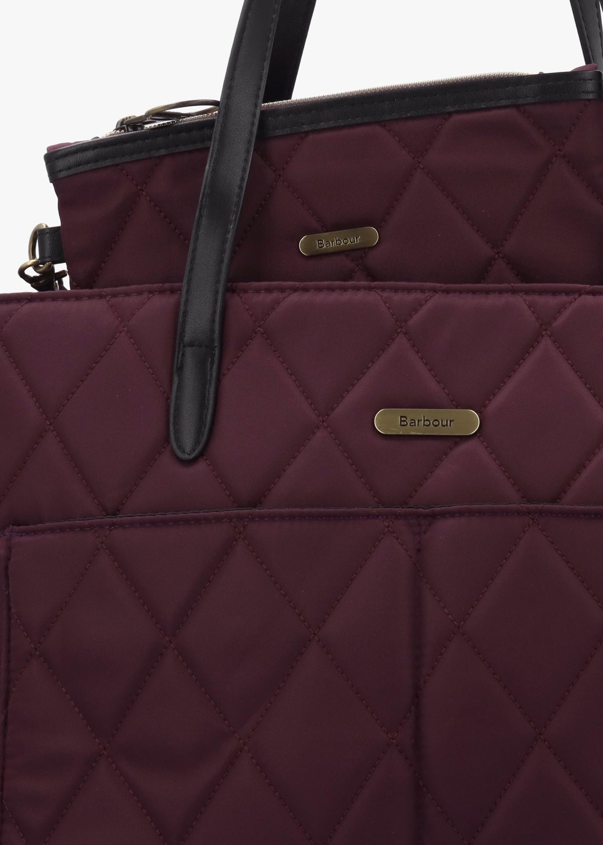 Barbour Quilted Fig Tote Bag