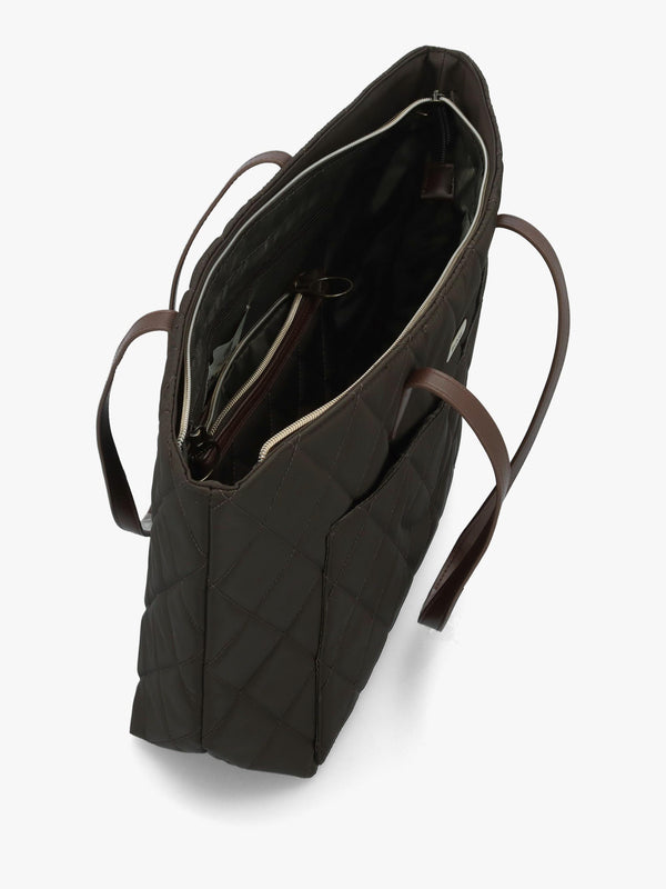 Barbour Quilted Olive Tote Bag