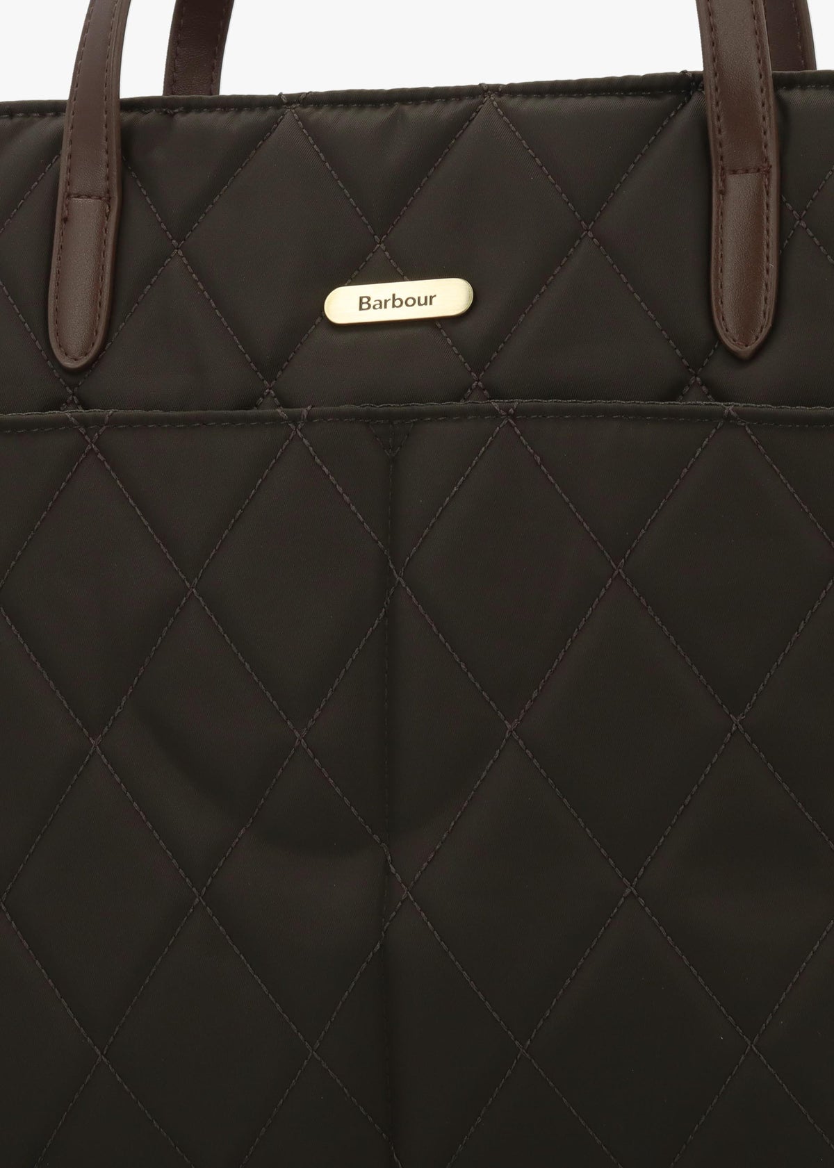 Barbour Quilted Olive Tote Bag