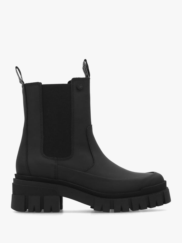 Barbour Sofie Black Leather Chelsea Boots