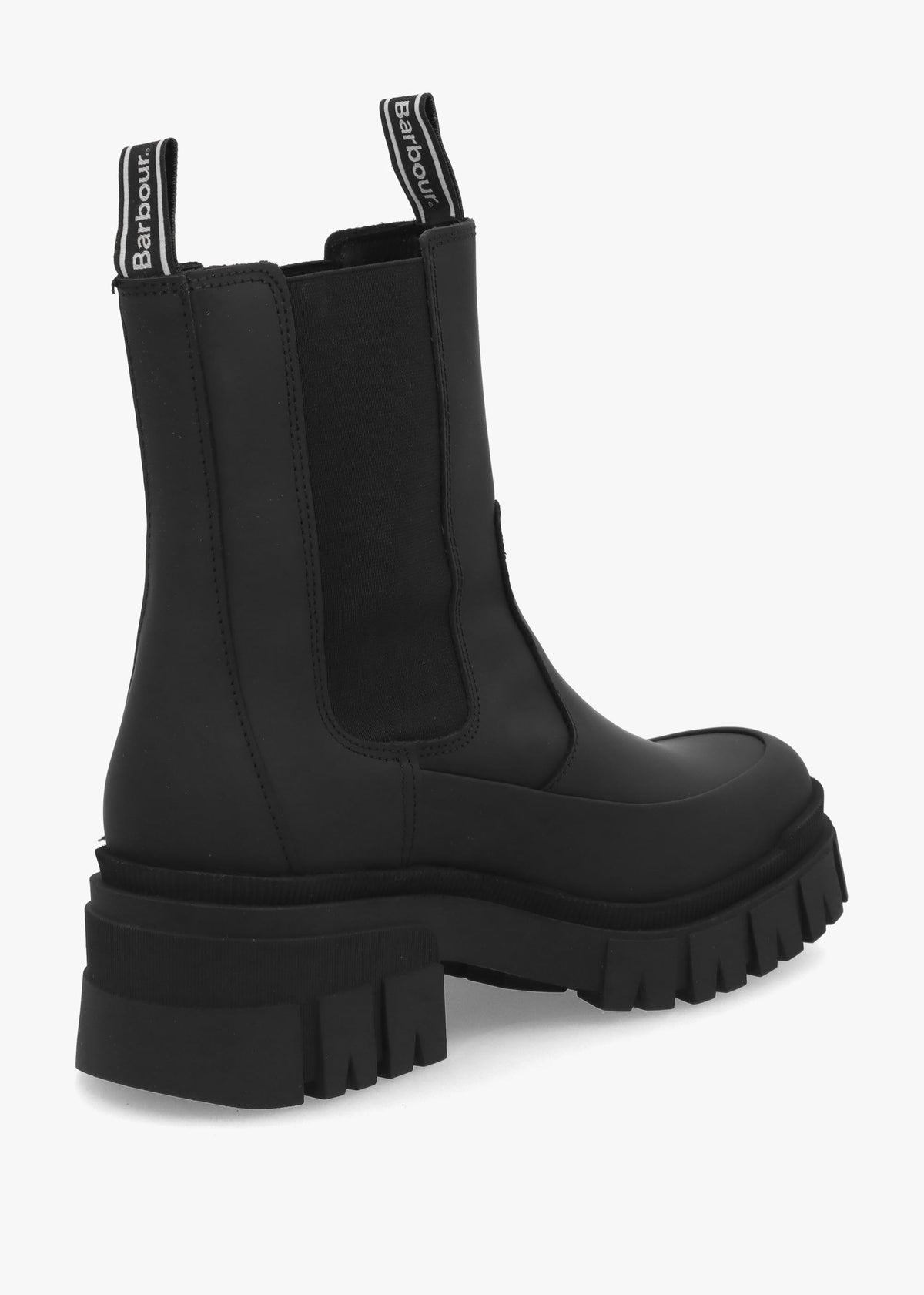 Barbour Sofie Black Leather Chelsea Boots