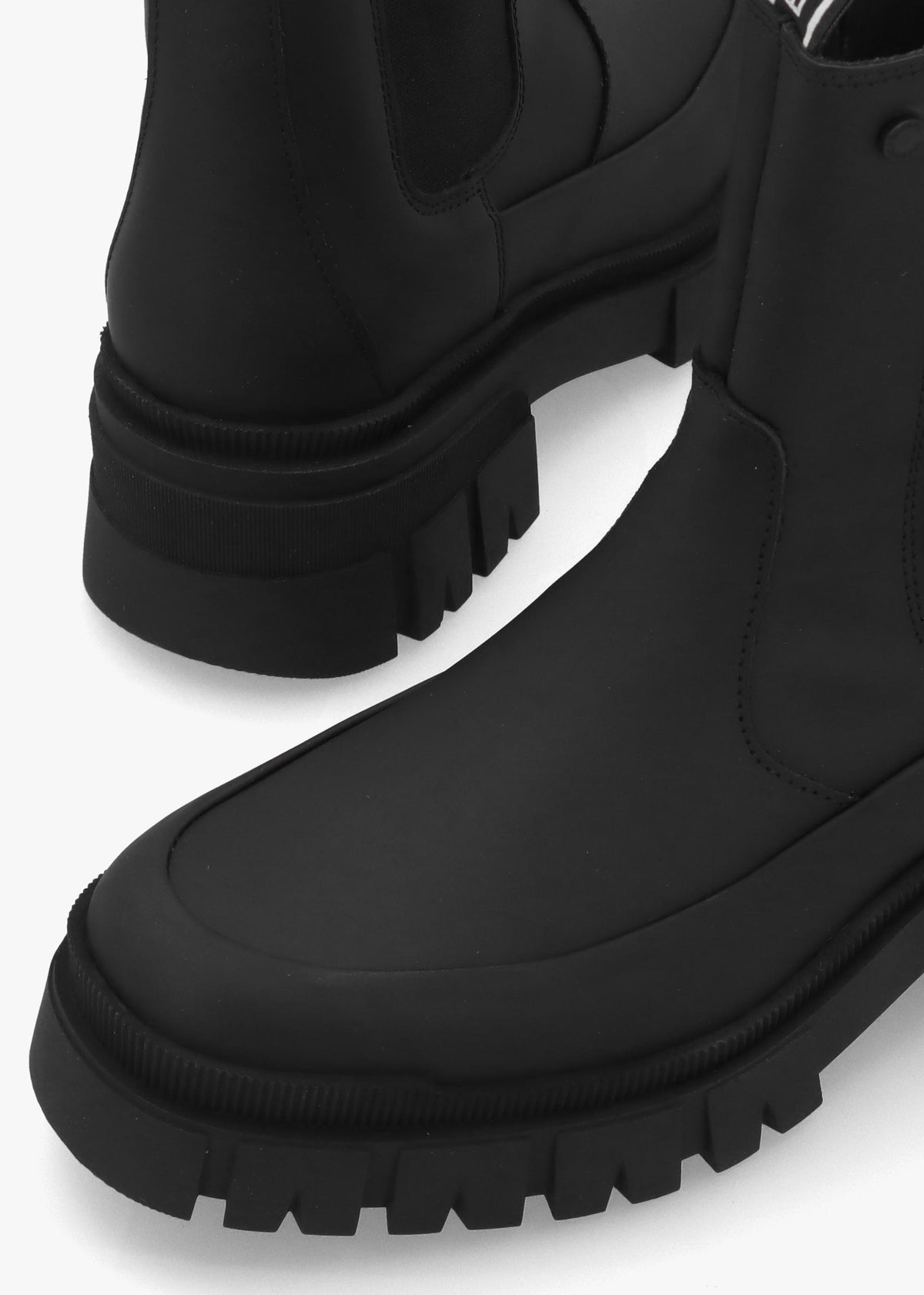Barbour Sofie Black Leather Chelsea Boots