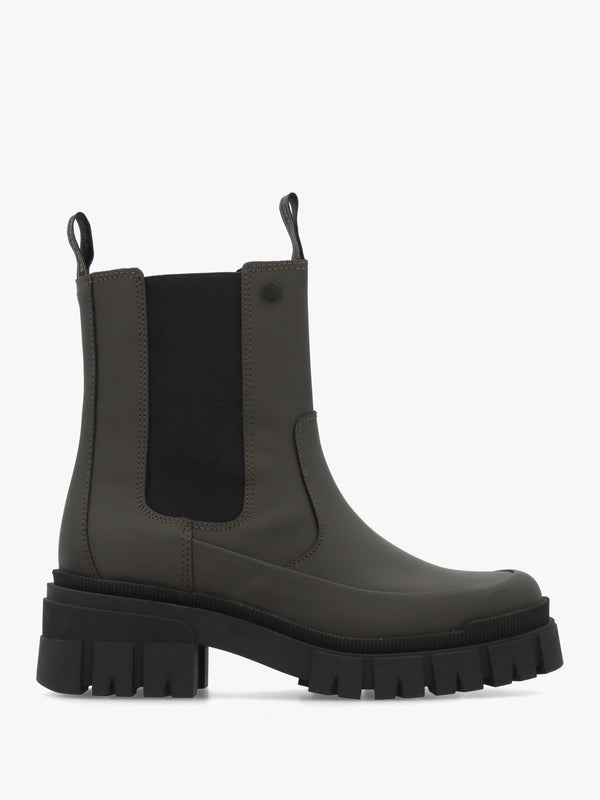 Barbour Sofie Olive Leather Chelsea Boots