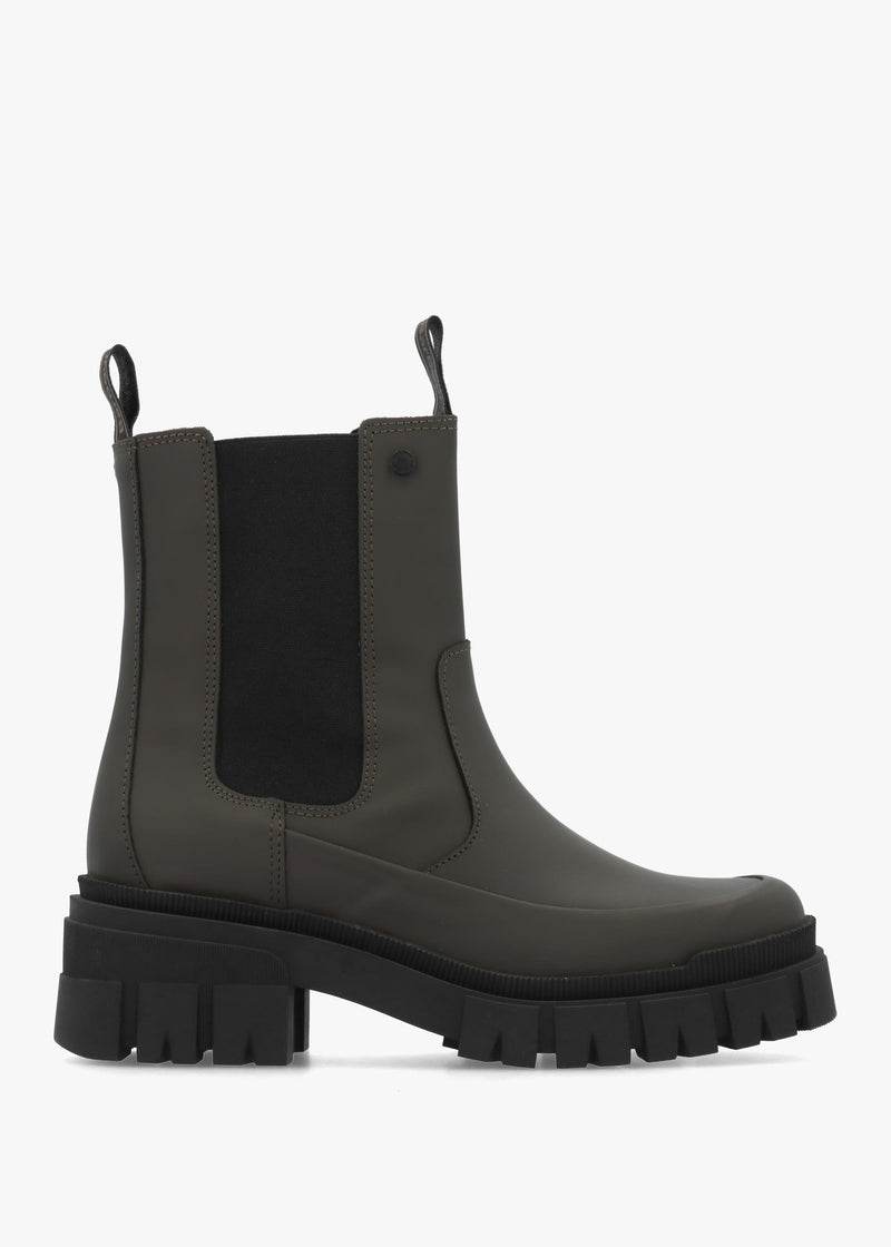 Barbour Sofie Olive Leather Chelsea Boots