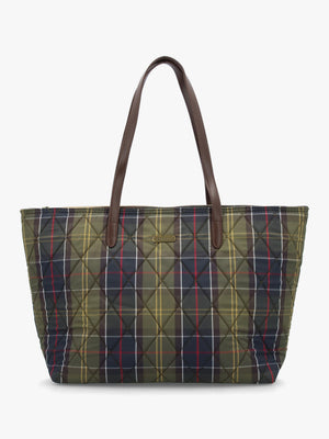 Barbour Weatherman Quilted Classic Tartan Tote Bag