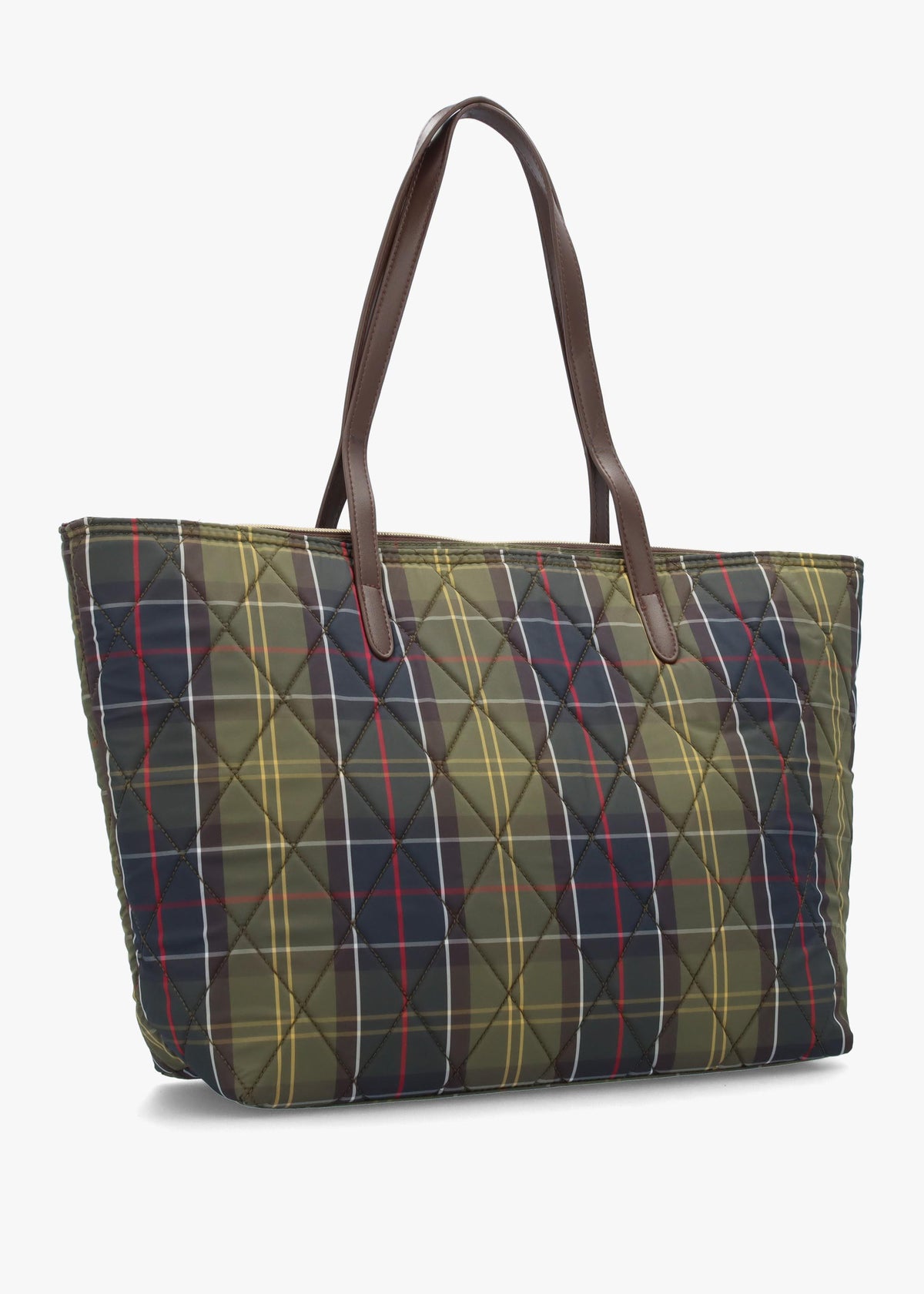 Barbour Weatherman Quilted Classic Tartan Tote Bag