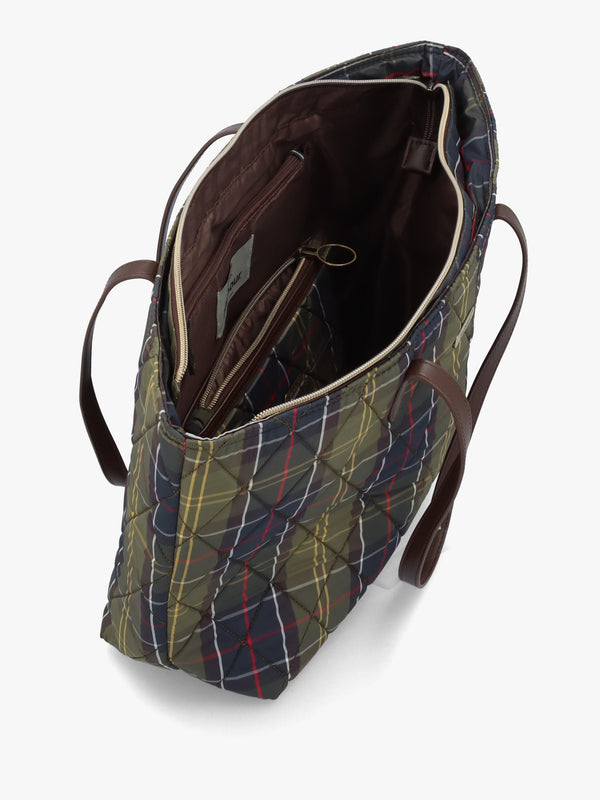Barbour Weatherman Quilted Classic Tartan Tote Bag