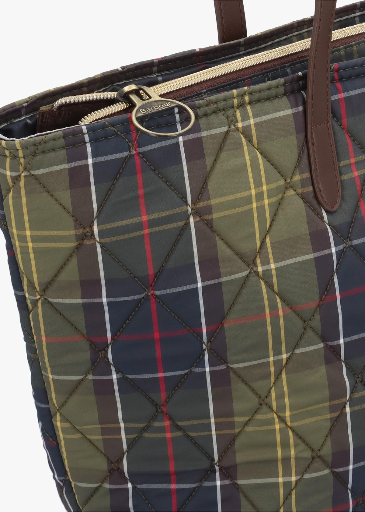 Barbour Weatherman Quilted Classic Tartan Tote Bag