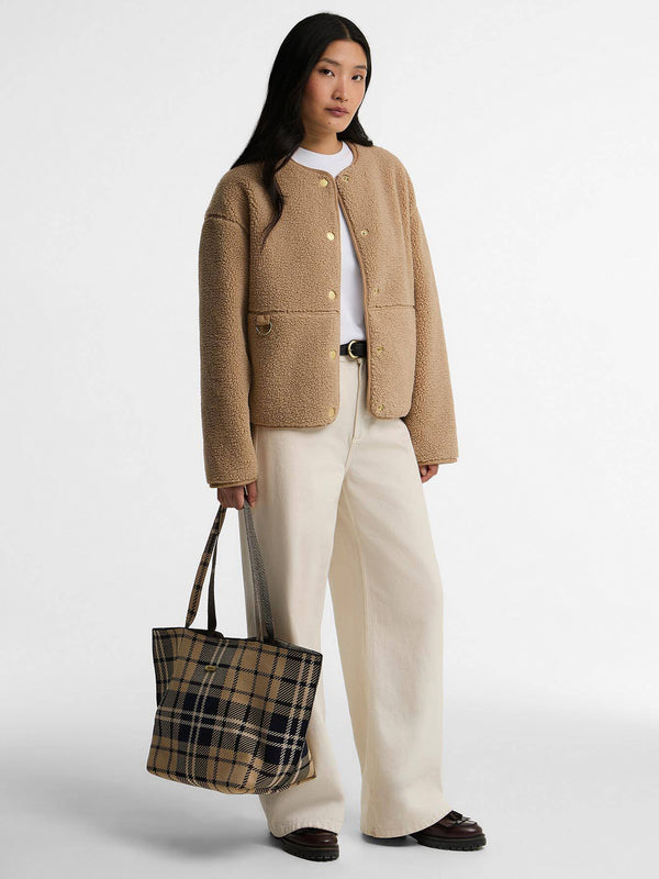 Barbour Layla Birchwood Dress Tartan Tote Bag