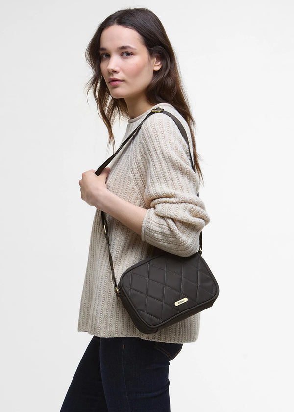 Barbour Quilted Olive Cross-Body Bag