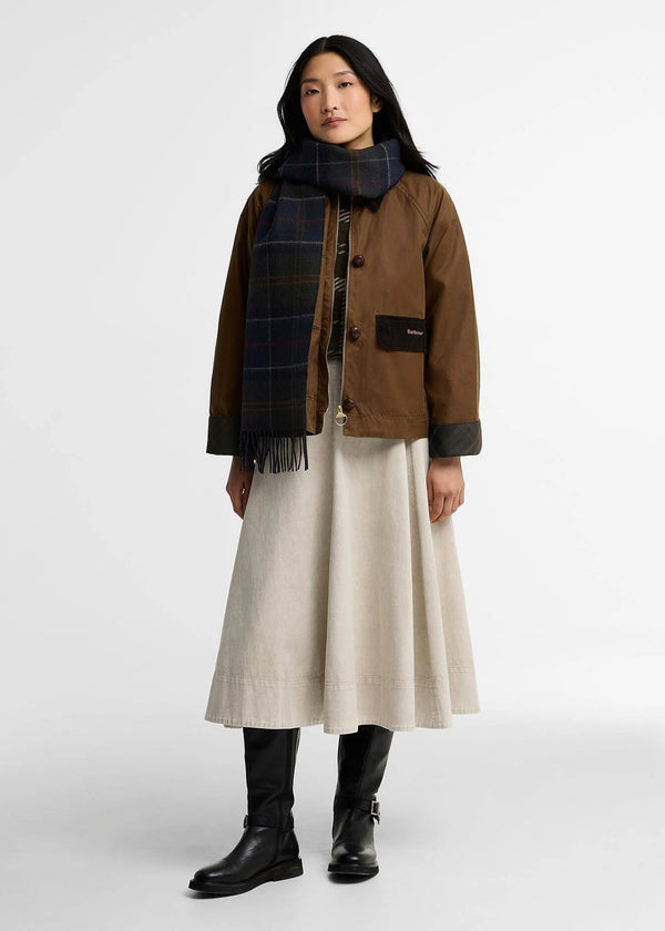 Barbour Taryan Shadow Classic Tartan Reversable Scarf