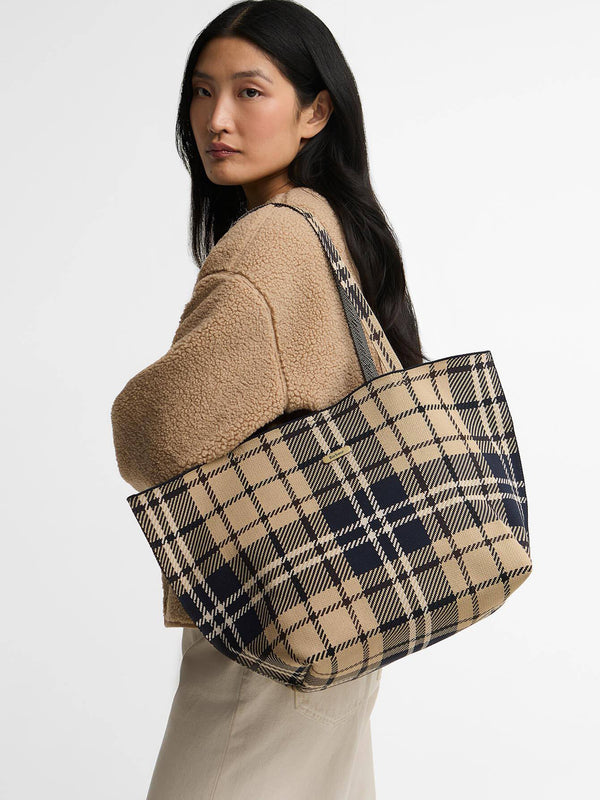 Layla Birchwood Dress Tartan Tote Bag