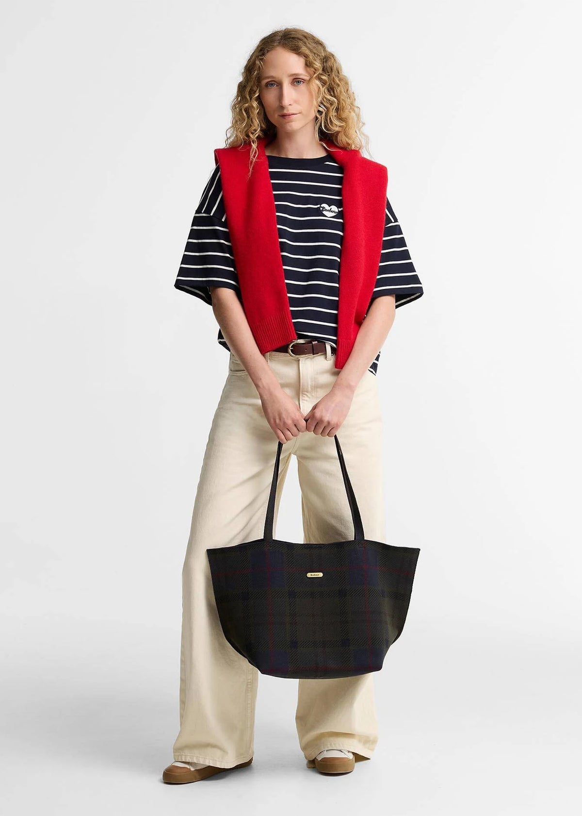 Barbour Layla Shadow Classic Tartan Tote Bag