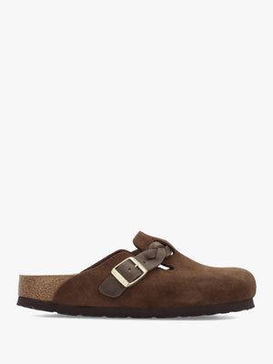 Boston Braided Carafe Suede Leather Clogs