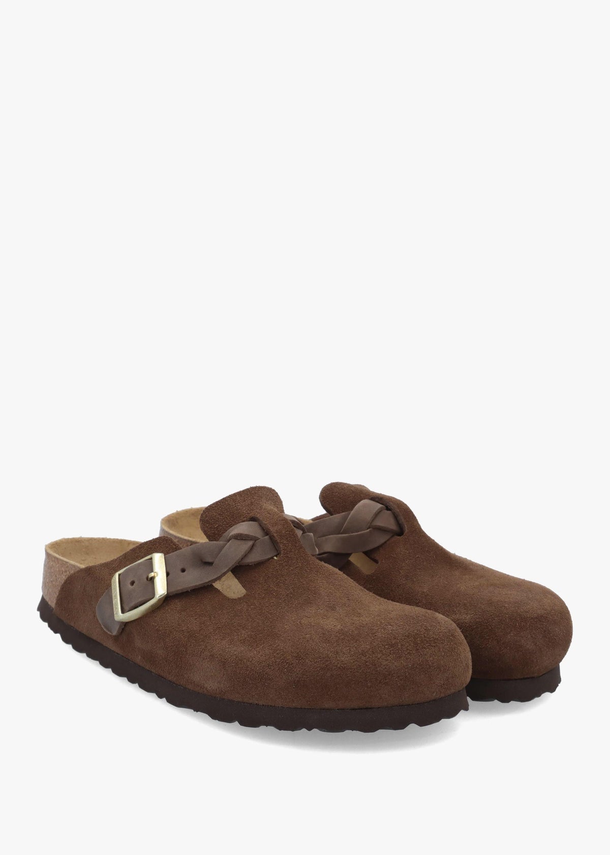 BIR BOSTON BRAIDED - Brown Suede
