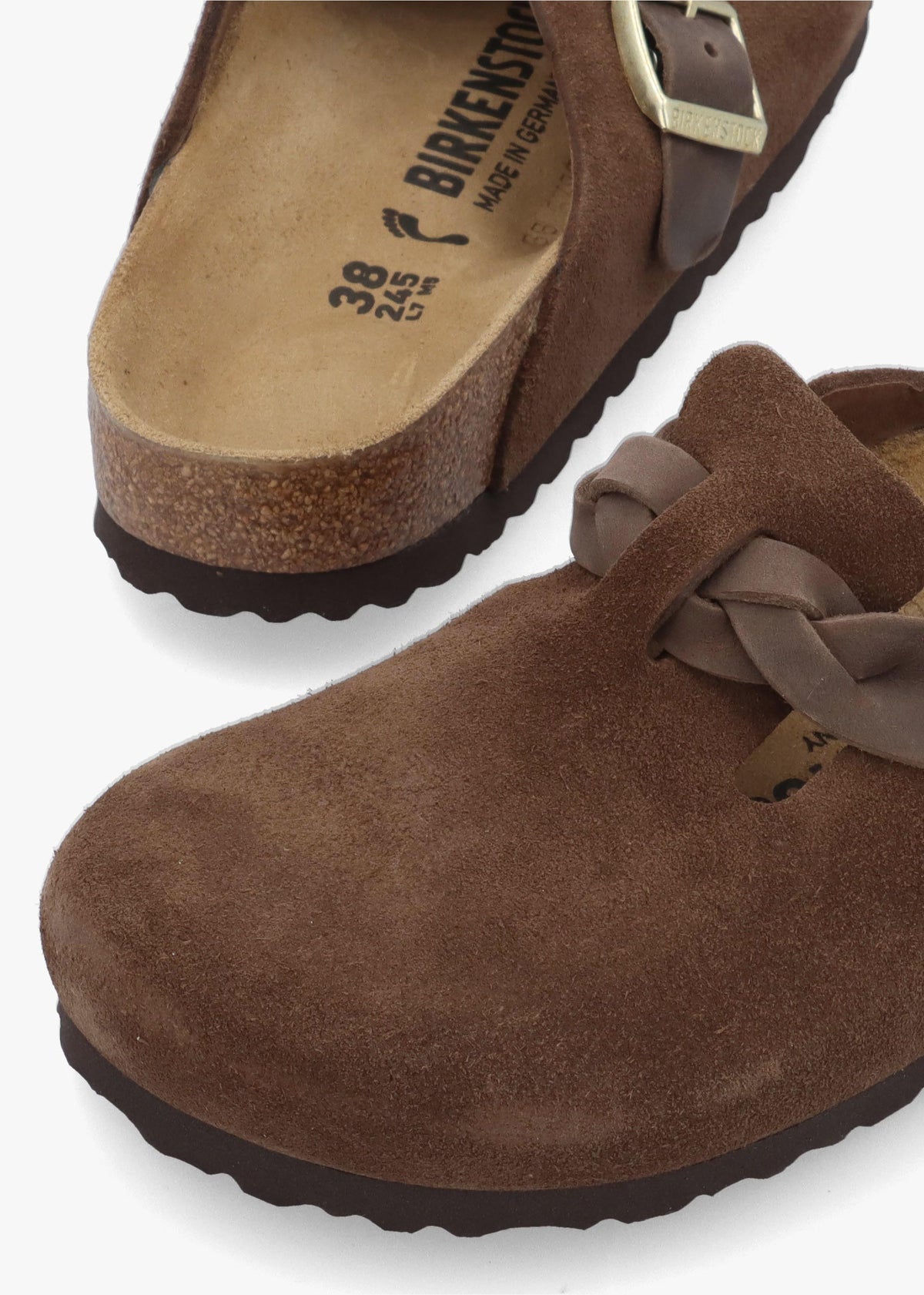 BIR BOSTON BRAIDED - Brown Suede