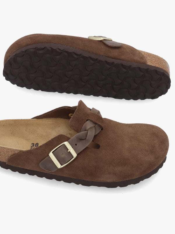 BIR BOSTON BRAIDED - Brown Suede