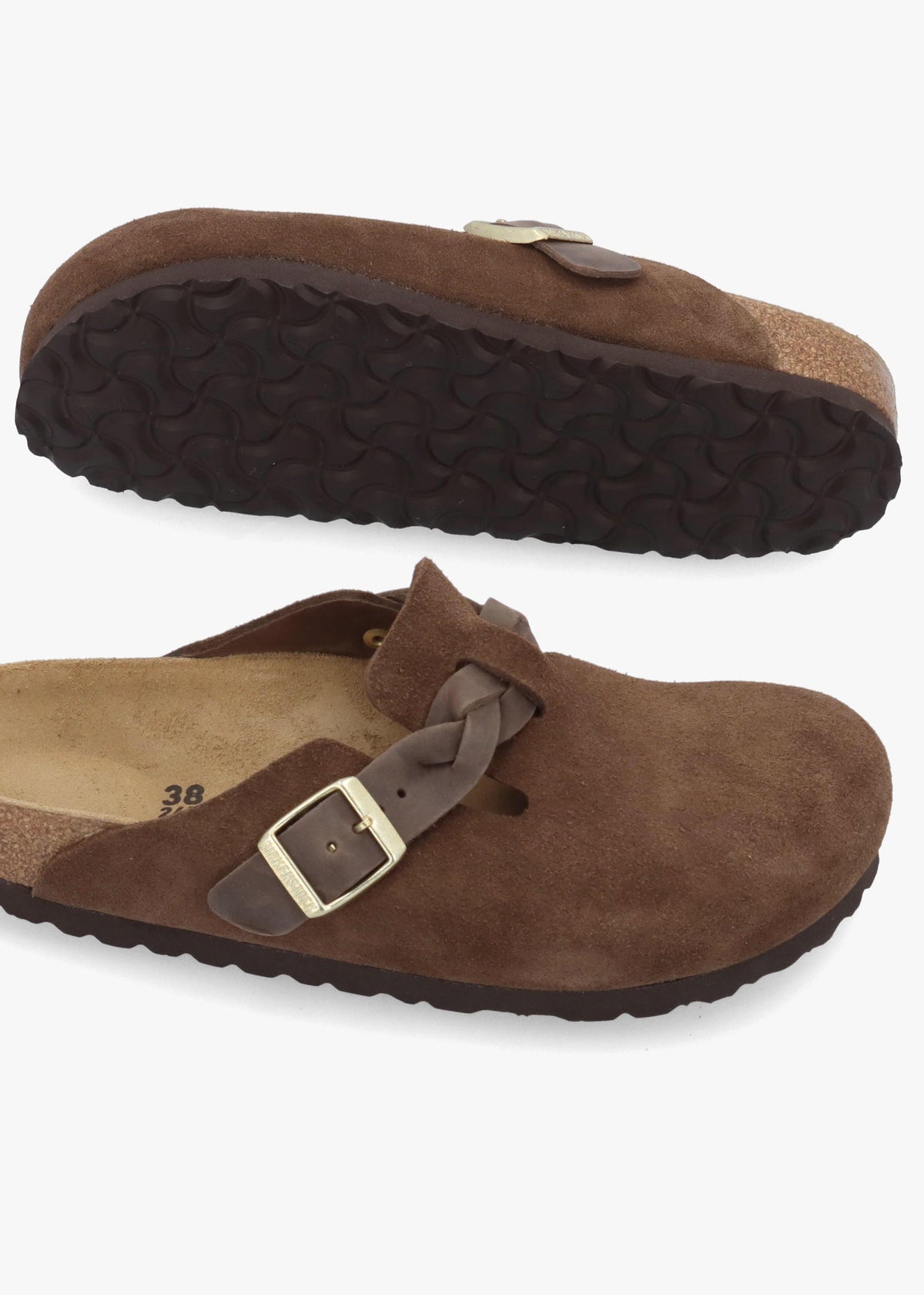 BIR BOSTON BRAIDED - Brown Suede
