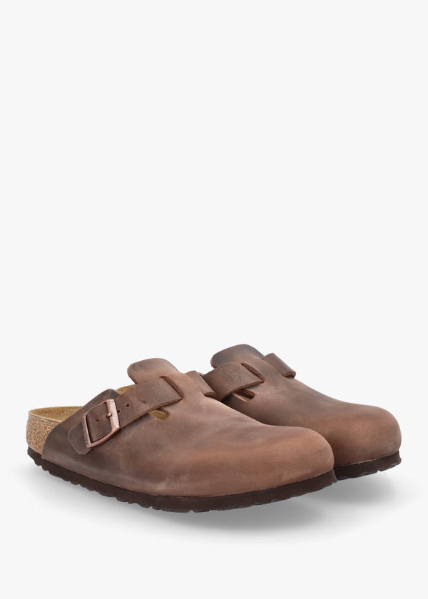 Boston Habana Natural Oiled Leather Clogs