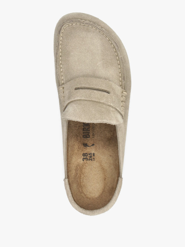 Women’s Naples Wrapped Taupe Suede Clogs