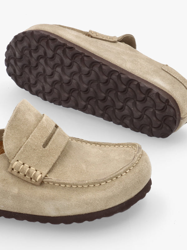 Women’s Naples Wrapped Taupe Suede Clogs