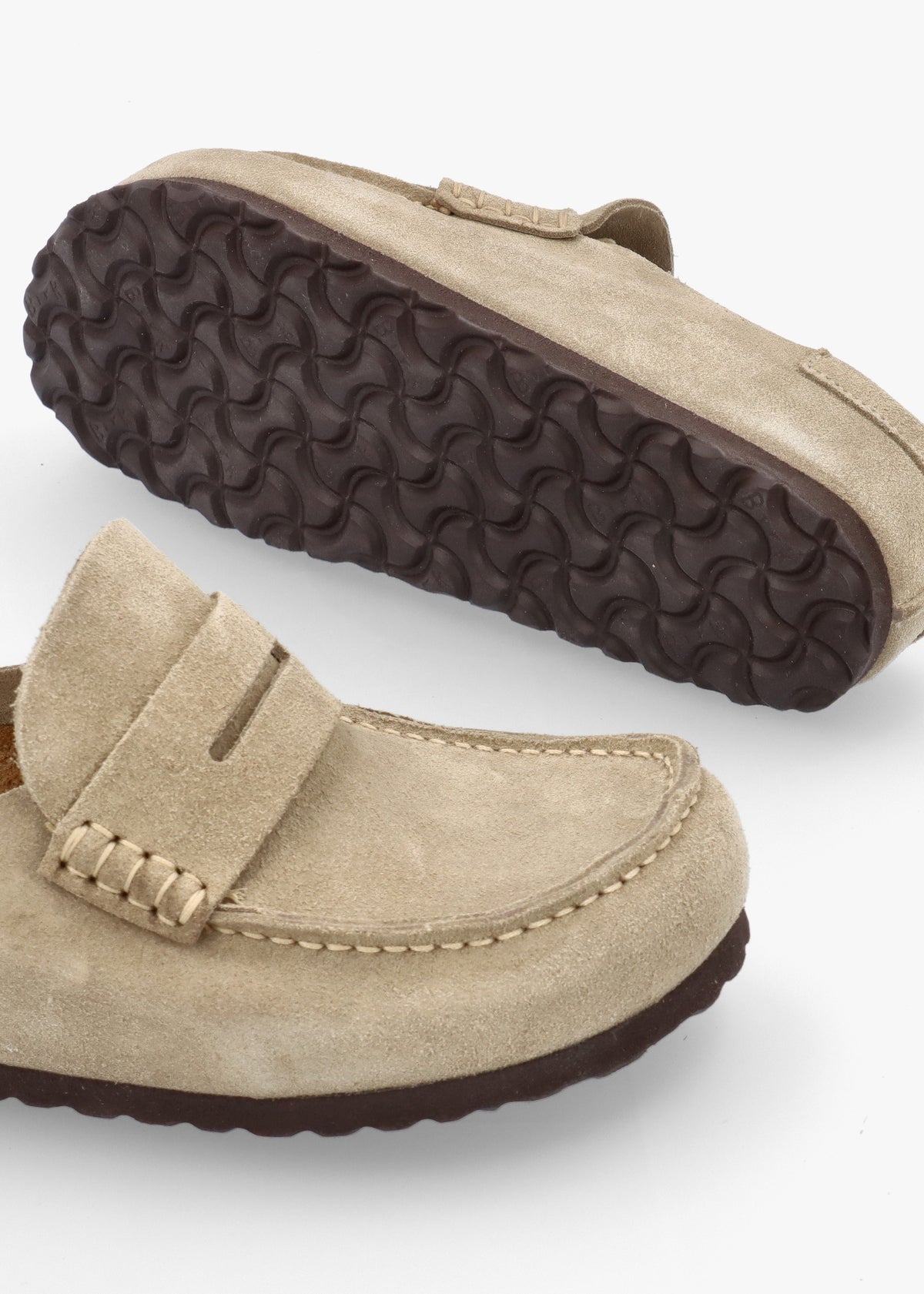 Women’s Naples Wrapped Taupe Suede Clogs