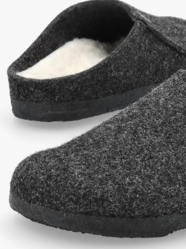 Women’s Zermatt Rivet Shearling Anthracite Slippers