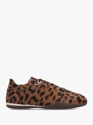 Bronx PARK-ERR Leopard Calf Hair Low Profile Trainers