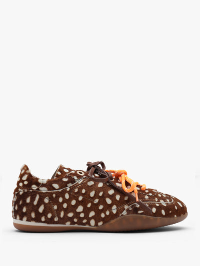 BRONX PARK-ERR Bambi Calf Hair Low Profile Trainers