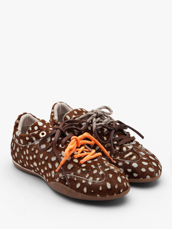 BRONX PARK-ERR Bambi Calf Hair Low Profile Trainers