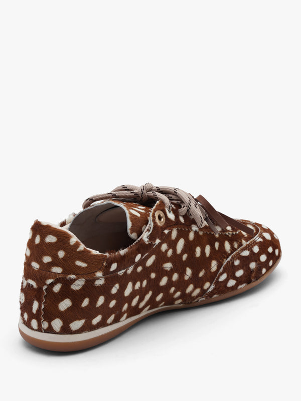 BRONX PARK-ERR Bambi Calf Hair Low Profile Trainers