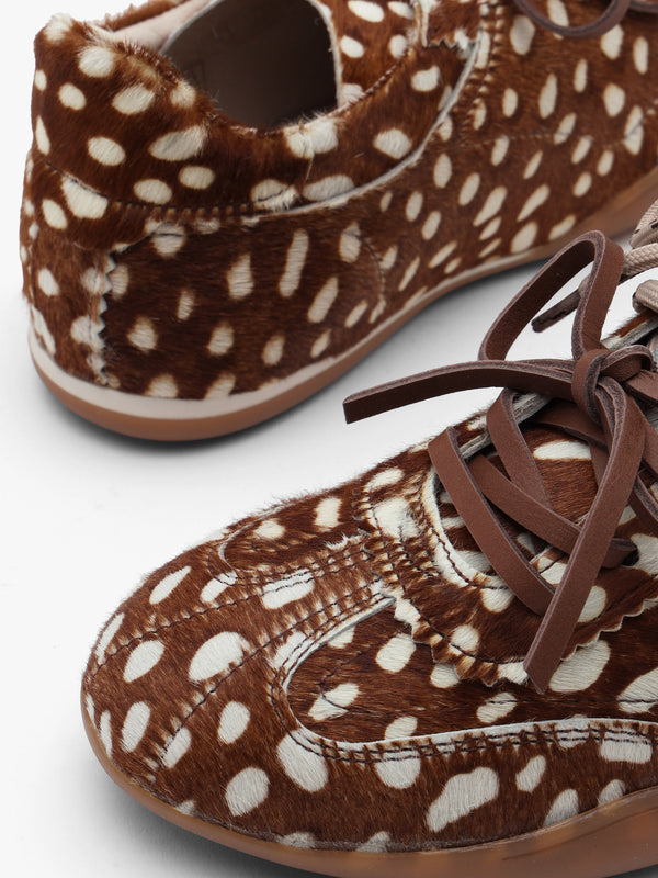 BRONX PARK-ERR Bambi Calf Hair Low Profile Trainers