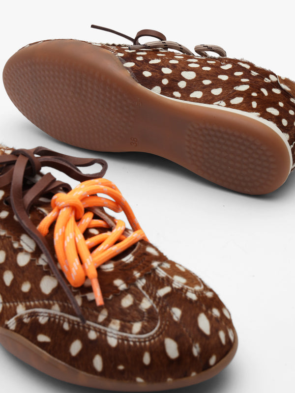 BRONX PARK-ERR Bambi Calf Hair Low Profile Trainers