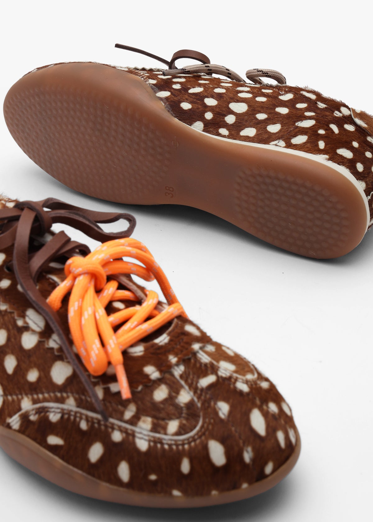 BRONX PARK-ERR Bambi Calf Hair Low Profile Trainers