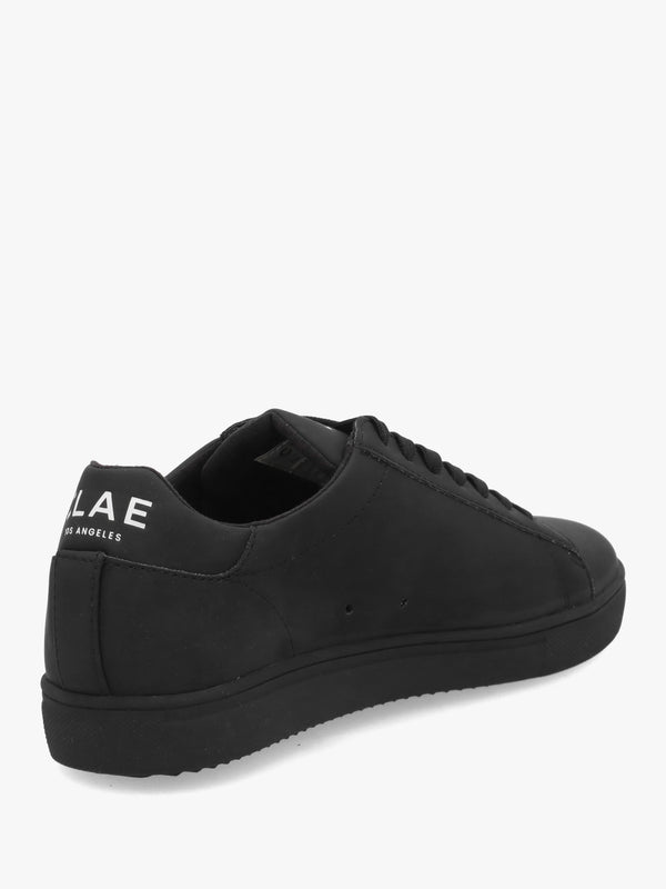 Clae Unisex Bradley Apple Triple Black Leather Trainers