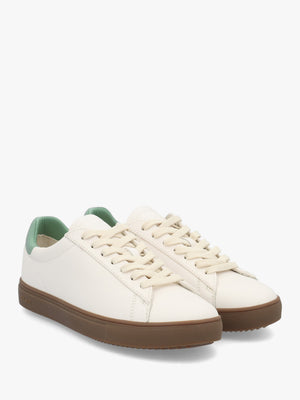 Clae Unisex Bradley Off White Basil Leather Trainers
