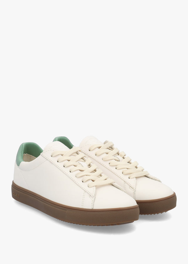 Clae Unisex Bradley Off White Basil Leather Trainers