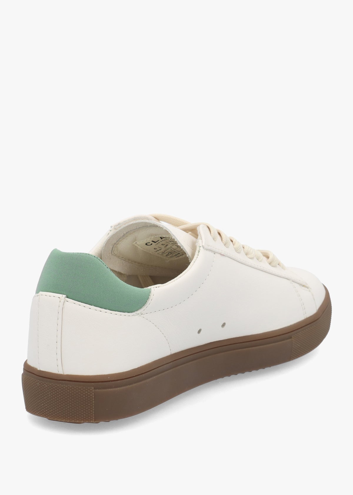 Clae Unisex Bradley Off White Basil Leather Trainers