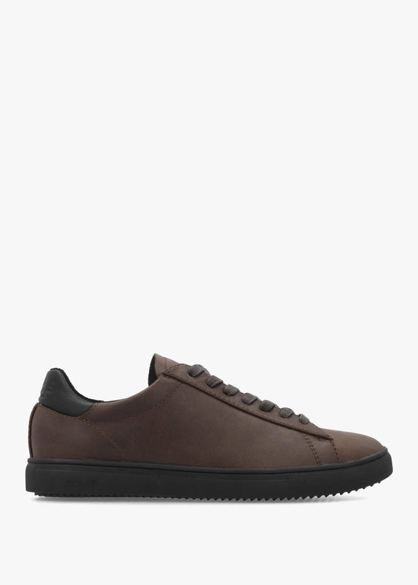 Clae Women's Bradley Demitasse Black Leather Trainers