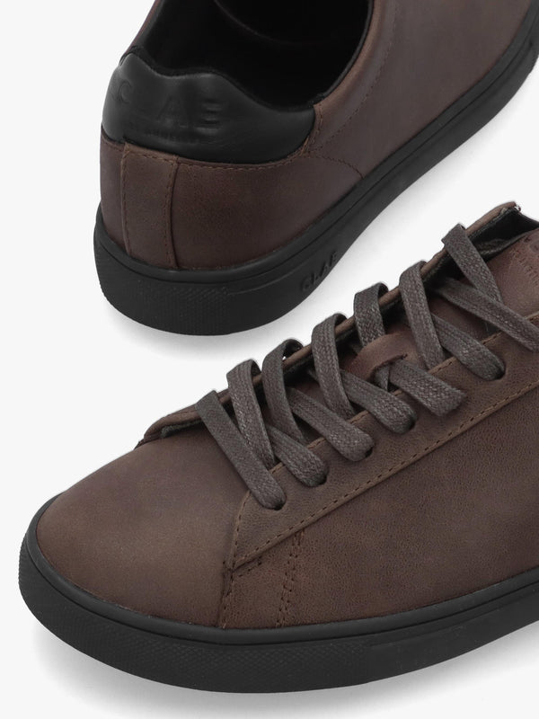 Clae Women's Bradley Demitasse Black Leather Trainers